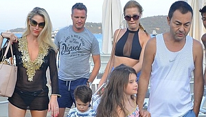 Hayırlı damat Serdar Ortaç eşinin ailesini tatile çıkardı