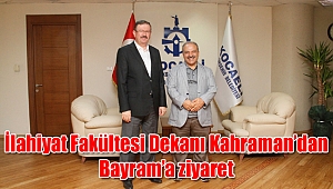 İlahiyat Fakültesi Dekanı Kahraman’dan Bayram’a ziyaret
