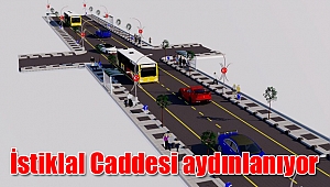 İstiklal Caddesi aydınlanıyor