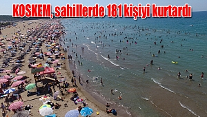 KOSKEM, sahillerde 181 kişiyi kurtardı