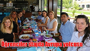 Öğrenciler stajda Avrupa yolcusu