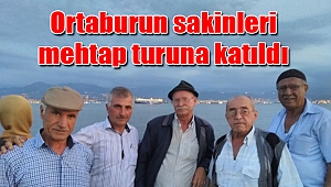 Ortaburun sakinleri mehtap turuna katıldı