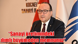  “Sanayi üretimindeki ılımlı büyümeden memnunuz”