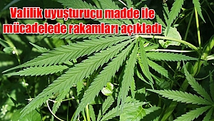 Valilik uyuşturucu madde ile mücadelede rakamları açıkladı