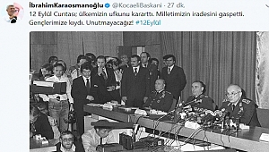 Başkan Karaosmanoğlu, 12 Eylül'ü unutturmadı
