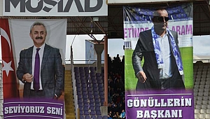 Çiler ve Çakır’a pankartlı sevgi