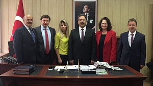 Marmara Sürücü Kursları ve Eğitimcileri Federasyonu'ndan Kaymakam'a ziyaret