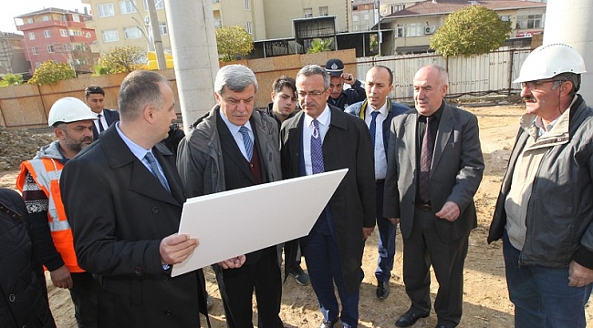 Başkanlar projeleri denetledi