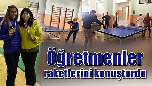 Öğretmenler raketlerini konuşturdu