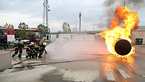 Filistinli itfaiyeciler Kocaeli'de eğitiliyor