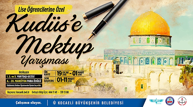 Büyükşehir’den Kudüs için anlamlı yarışma