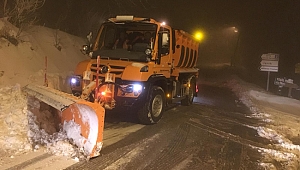 Kar ekipleri köy yollarını açık tutuyor