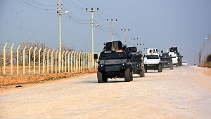 Sınırda güvenlik konvoyu!