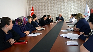 Başhekim Güneş hemşireler ile toplantı yaptı