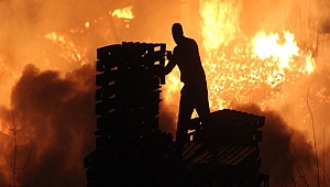 Gebze'de korkutan yangın