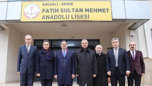 Kaymakam Güler ve Başkan Köşker'den okul ziyareti