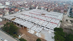 Perşembe Pazarı alanı üst kısmı tamamlanıyor