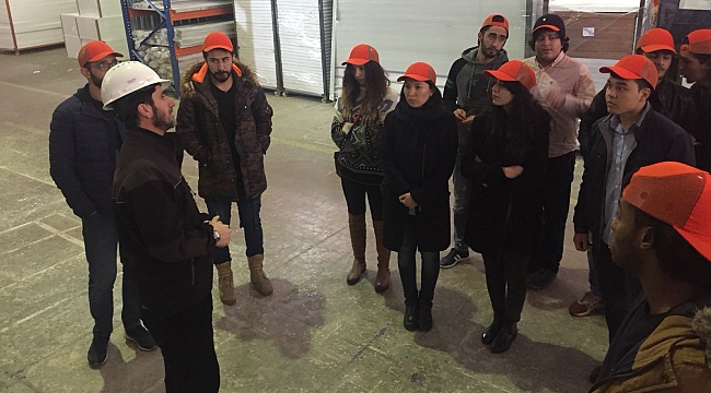 Uluslararası öğrencilerden fabrika ziyareti