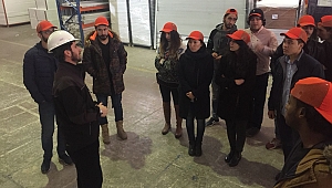 Uluslararası öğrencilerden fabrika ziyareti