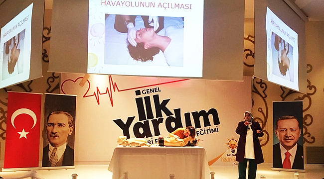 AK Kadınlardan ilk yardım eğitimi