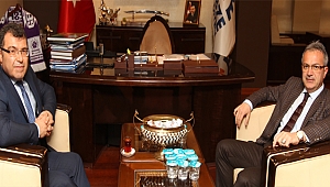 Köşker, TÜBİTAK Başkanı Mandal'ı ağırladı