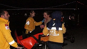 Denize düşen kadın kurtarıldı