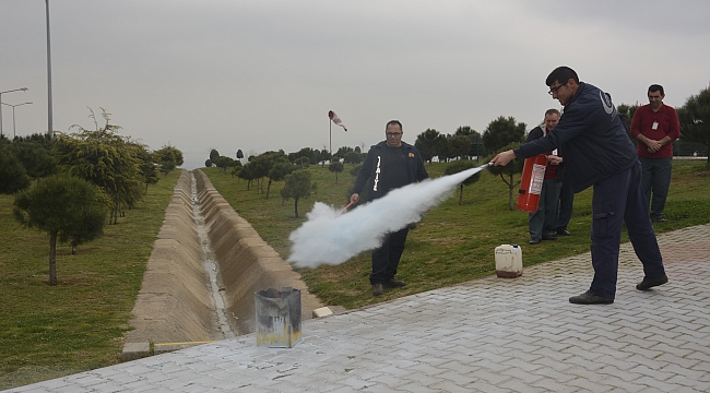Farabi'de yangın tatbikatı