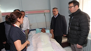  Köşker’den taziye ve moral ziyareti