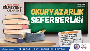 Okuma yazma seferberliği başlıyor