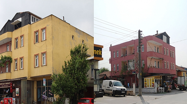 Cephe iyileştirmeleriyle binalar güzelleşti