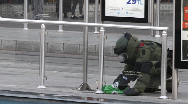 Bomba sanılan paketten ayakkabı çöpleri çıktı