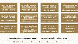 Darıca'da mahalle iftarları devam ediyor