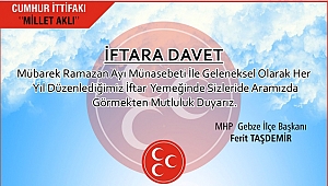 MHP Gebze'den iftara davet