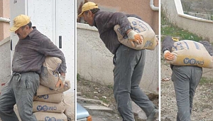 İnşaat işçisinin çimento torbası isyanı