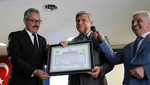 Karaosmanoğlu’na Çevre Kulübü diploması verildi