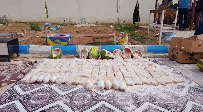 Kesmece karpuzdan eroin çıktı