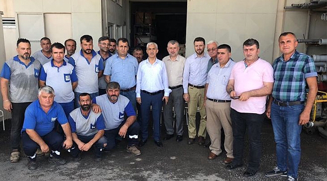 Ali Sağlık, nöbetçi ekiplerle bayramlaştı