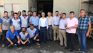 Ali Sağlık, nöbetçi ekiplerle bayramlaştı