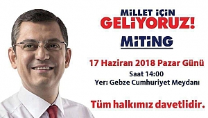 CHP’li Özel Gebze’ye geliyor