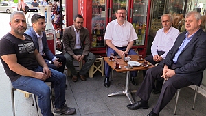 İlhan Bayram, esnafla buluştu