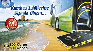 Mavi bayraklı plajlara konforlu ulaşım