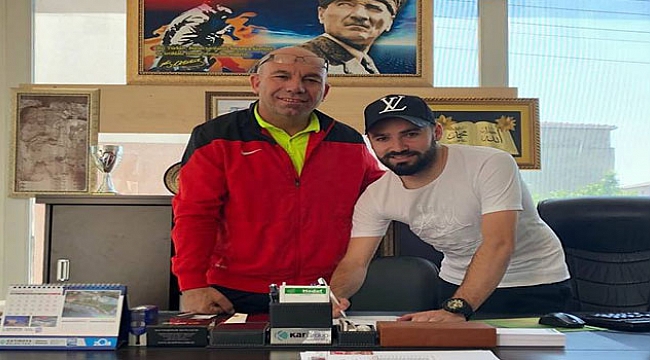 Serkan geldi, görüştü ve imzaladı!