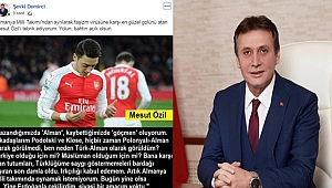 Başkan Demirci'den Özil'e destek