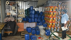 Dilovası'nda kaçak yağ operasyonu