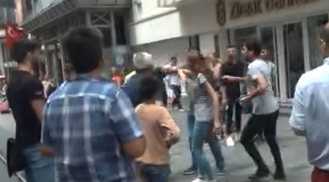 İstiklal Caddesi'nde turist kavgası