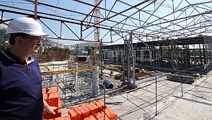 Kongre merkezinde yoğun çalışma