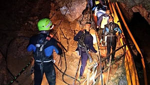 Mahsur kalan çocuklar kurtarıldı