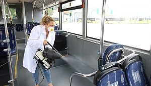 Otobüsler nano teknolojiyle temizleniyor