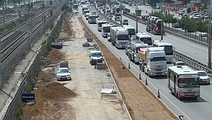 Toplu taşıma araçları için ilave şerit oluşuyor