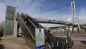 Yürüyen merdivenlerinde bakım çalışması